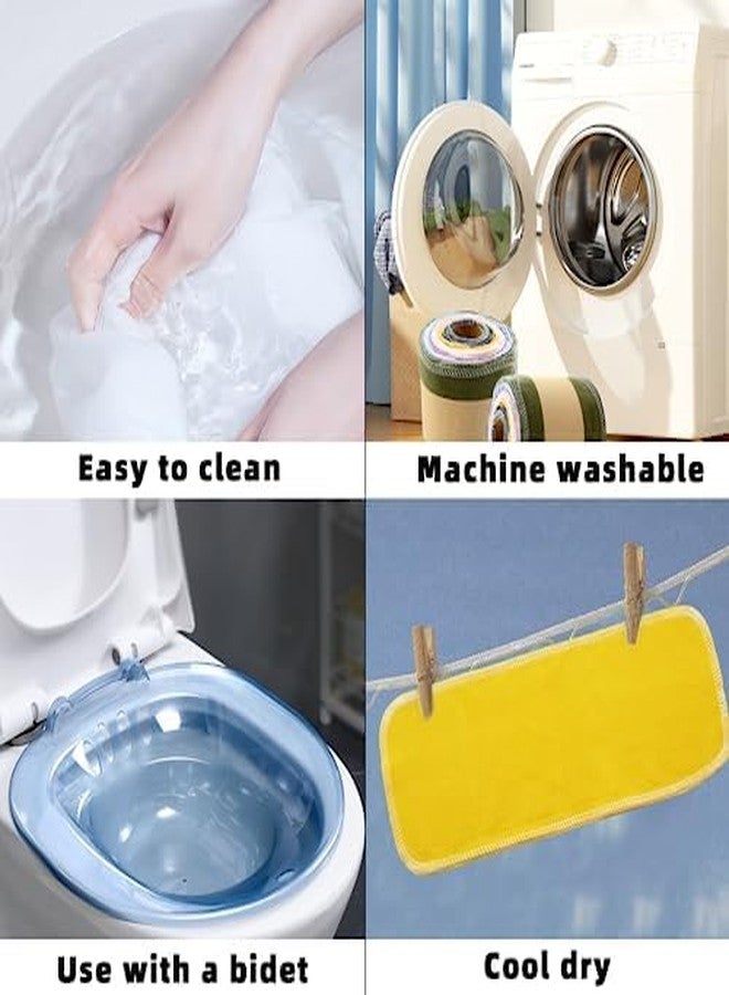 Simnice Reusable Toilet Paper Cloth — 60 Pack Bidet Towels Reusable Rolls,Washable Cloth Toilet Paper Bidet Wipes,Paperless Paper Towels Re-Rollable Absorbent Cloth Wipes - Image 2