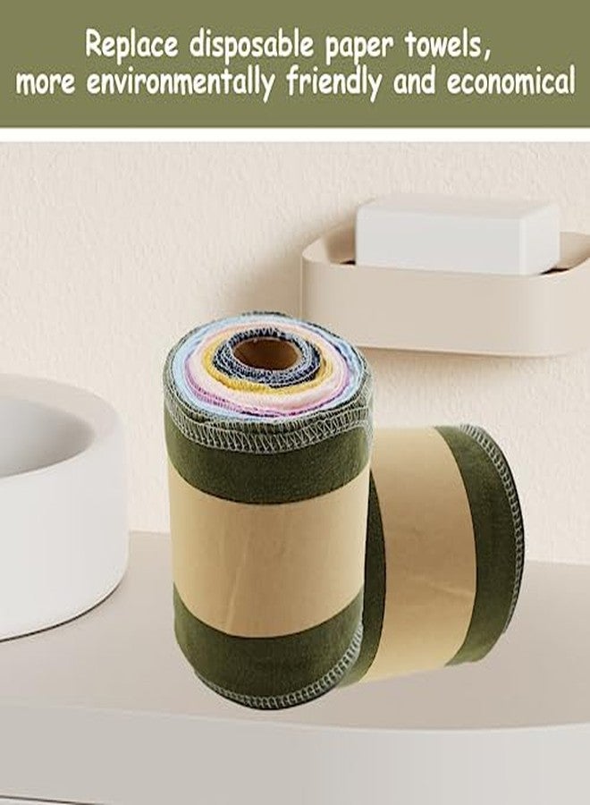 Simnice Reusable Toilet Paper Cloth — 60 Pack Bidet Towels Reusable Rolls,Washable Cloth Toilet Paper Bidet Wipes,Paperless Paper Towels Re-Rollable Absorbent Cloth Wipes - Image 3