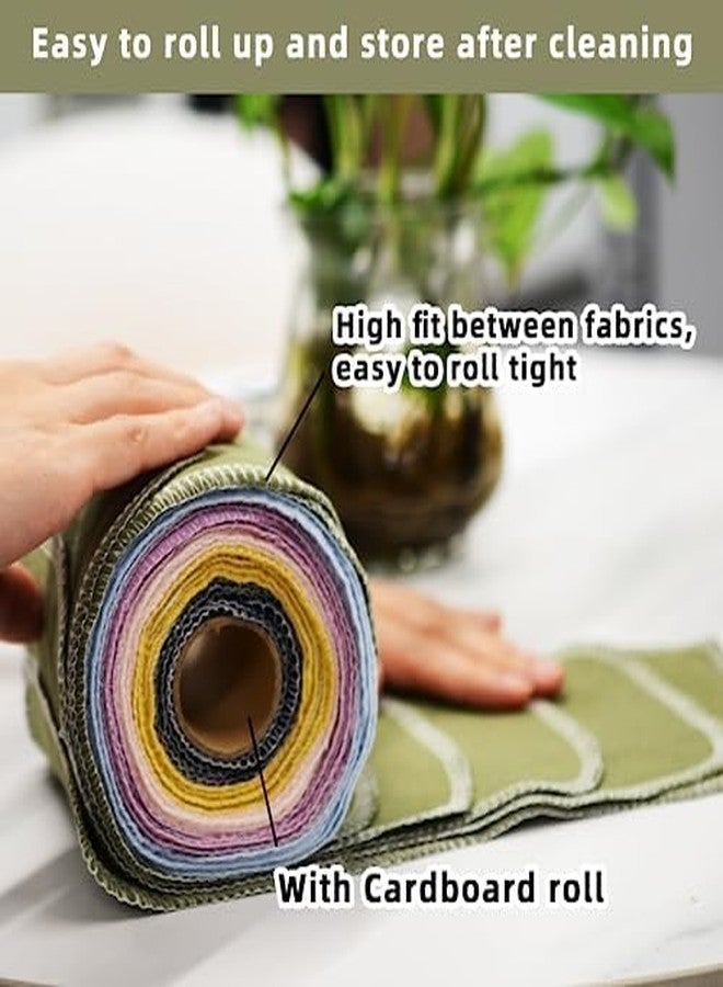 Simnice Reusable Toilet Paper Cloth — 60 Pack Bidet Towels Reusable Rolls,Washable Cloth Toilet Paper Bidet Wipes,Paperless Paper Towels Re-Rollable Absorbent Cloth Wipes - Image 4