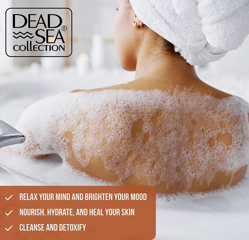 Dead Sea Collection Bubble Bath with Coconut for Women and Men - Coconut Oil and Pure Dead Sea Minerals - Nourishing and Moisturizing Skin - Pack of 2 (67.6 fl.oz) - Image 4