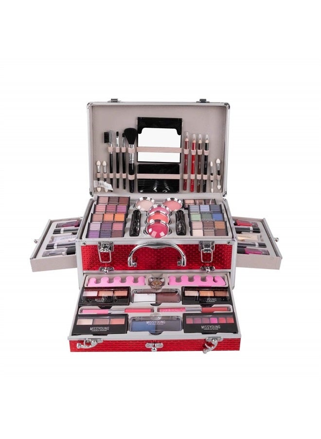 FantasyDay All-in-one Holiday Make up Gift Set | Makeup Kit for Women Full Kit Essential Starter Bundle Include Eyeshadow Palette Lipstick Blush Foundation Concealer Face Powder Mascara Lipgloss Brush - Image 1