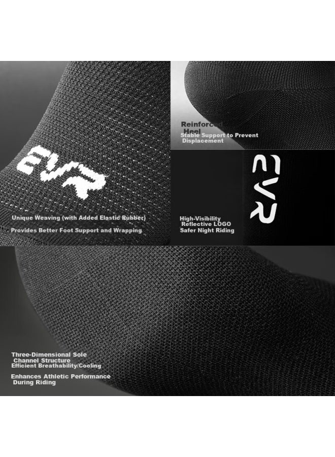 Evr All-season Cycling Socks Uni 7a Antibacterial Quick-dry Breathable Sweat-wicking L White - Image 2