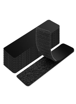1x4 inch Hook and Loop Strips with Adhesive - 48 Sets, Double-Sided Adhesive Strip Strong Back Adhesive Hook & Loop Tape Fastener for Home or Office Use - Instead of Holes and Screws (black) - pzsku/Z8E2CC75CDEAA148AFC5EZ/45/_/1740574584/63b2974a-329d-4d42-a4dc-9c2271210d29