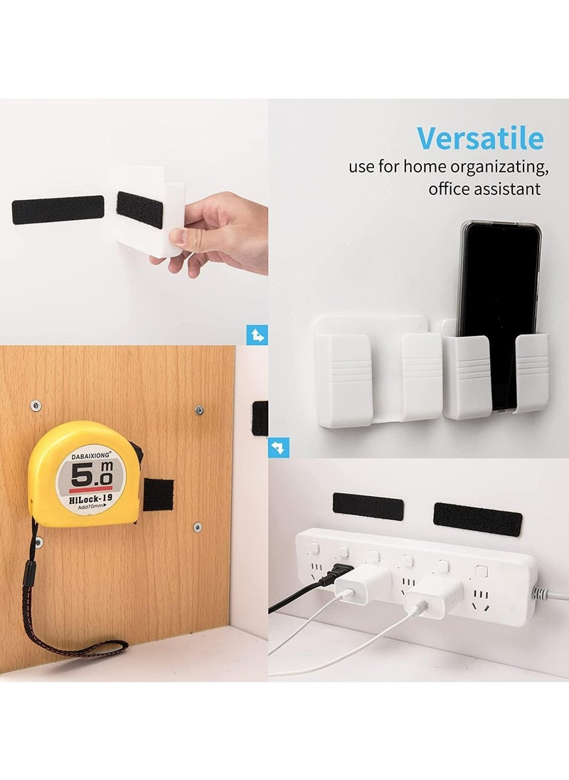 CMGTYYD 1x4 inch Hook and Loop Strips with Adhesive - 48 Sets, Double-Sided Adhesive Strip Strong Back Adhesive Hook & Loop Tape Fastener for Home or Office Use - Instead of Holes and Screws (black)  - Image 4
