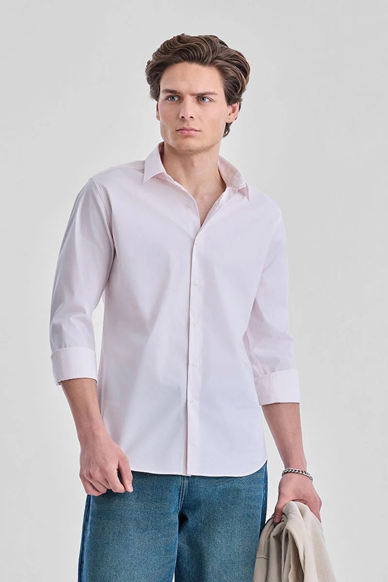 SNITCH Slim Fit Stretch Stripes Shirt