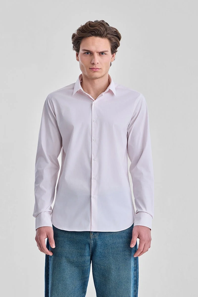 سنيتش Slim Fit Stretch Stripes Shirt
