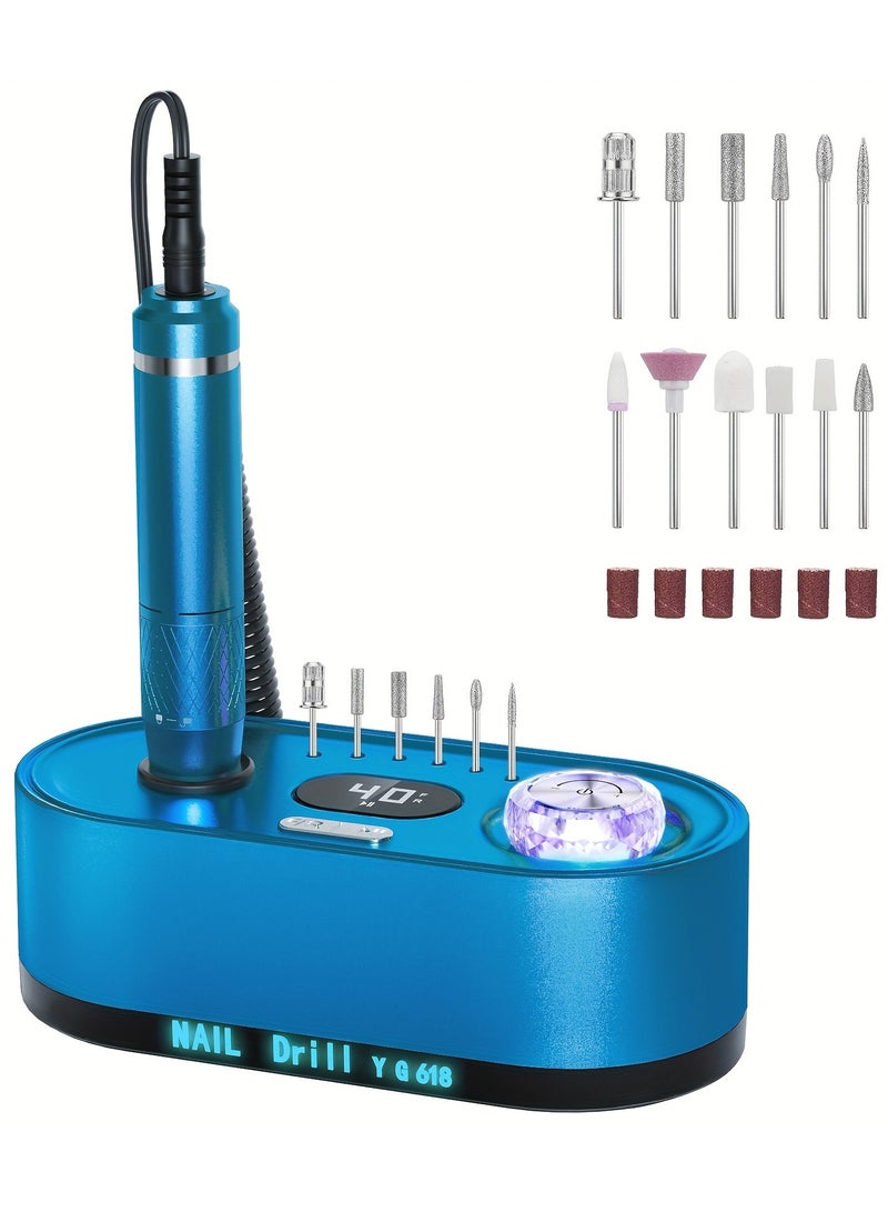 Electric Nail Drill Machine 40000RPM Professional Efile Nail Drill Kit - Image 2