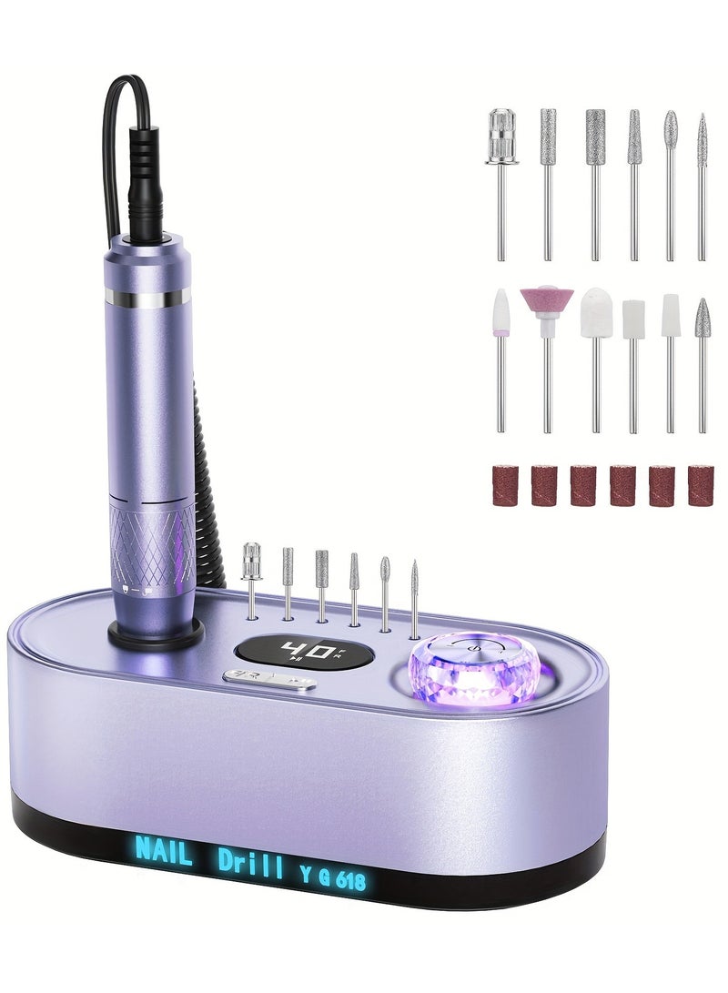 Electric Nail Drill Machine 40000RPM Professional Efile Nail Drill Kit - Image 5