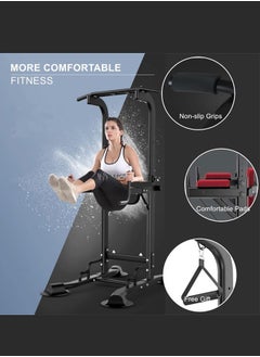 WAMIT Power Tower Pull Up Dip Station Assistive Trainer Multi-Function Home Gym Strength Training Fitness Equipment grip strength trainer 400KG  - Image 2