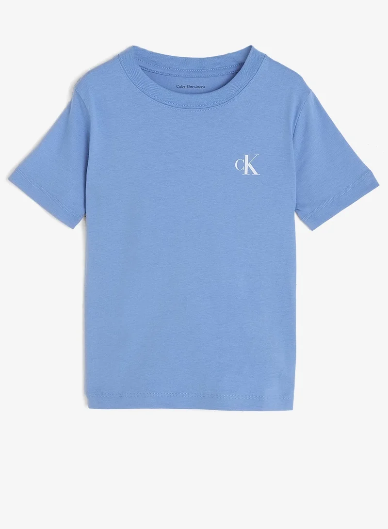 Calvin Klein Jeans OATMEAL 13-0401 TCX 2-Pack Monogram Logo T-Shirts for Men | Best Price UAE
