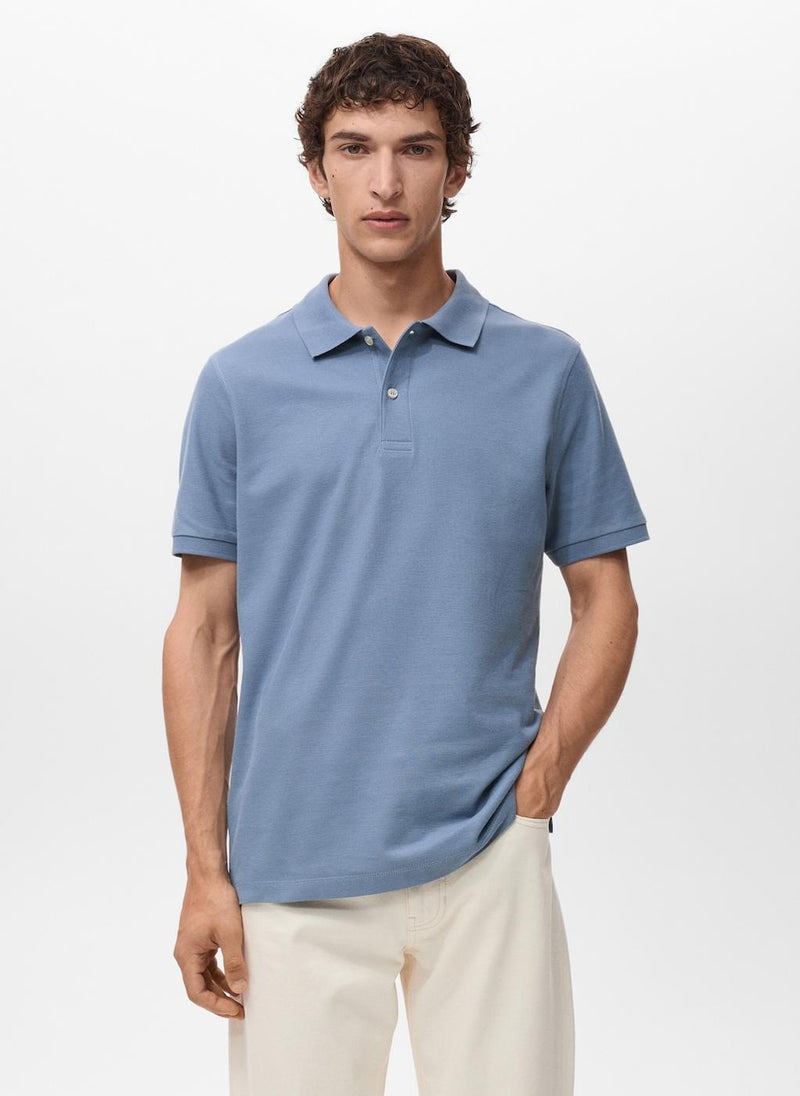 Mango Man Regular-Fit  Piqué Polo Shirt  - Image 1
