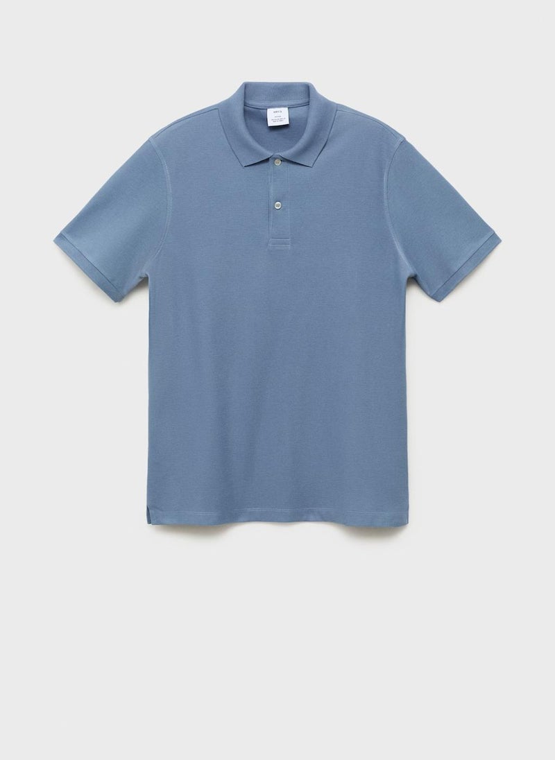Mango Man Regular-Fit  Piqué Polo Shirt  - Image 5