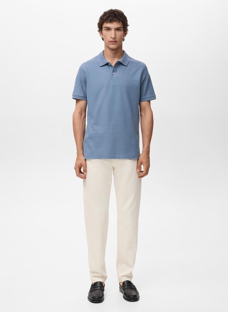 Mango Man Regular-Fit  Piqué Polo Shirt  - Image 4