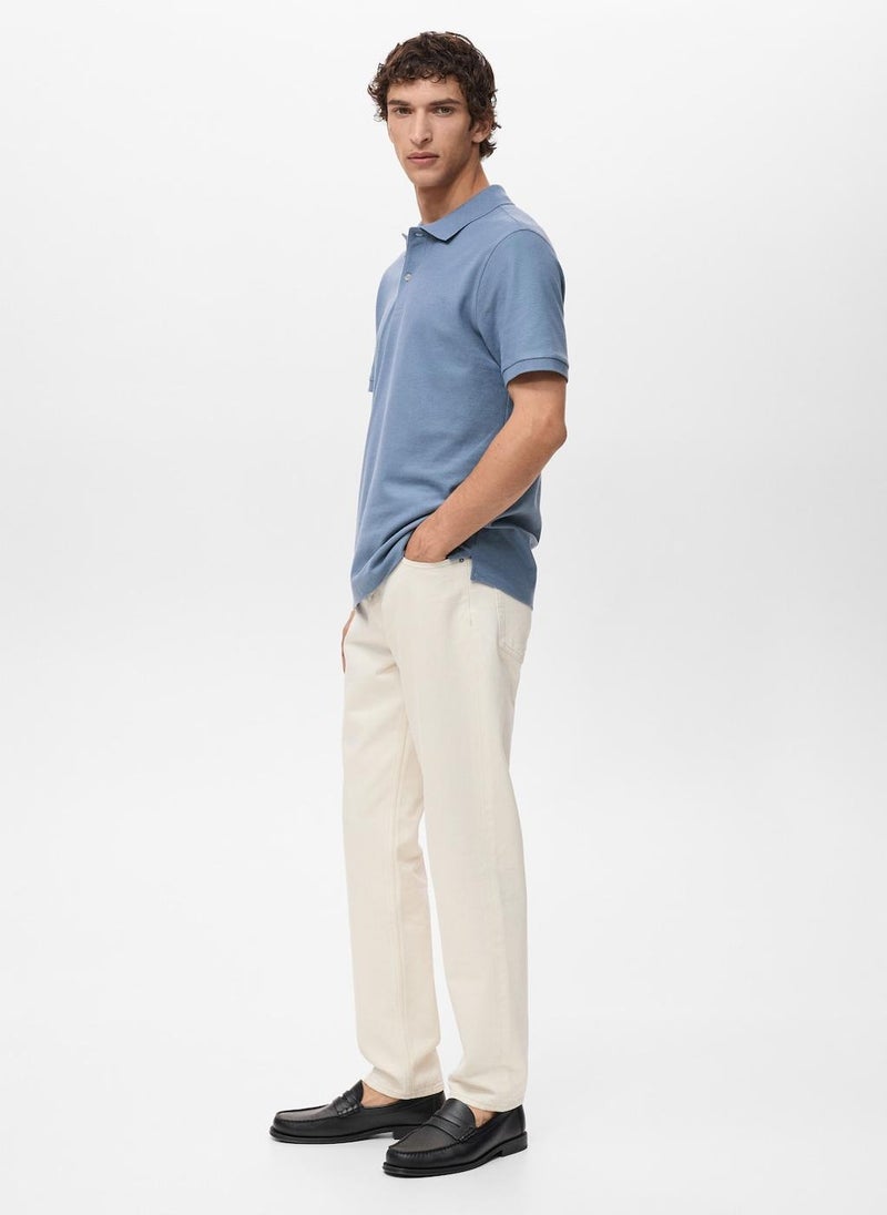 Mango Man Regular-Fit  Piqué Polo Shirt  - Image 3