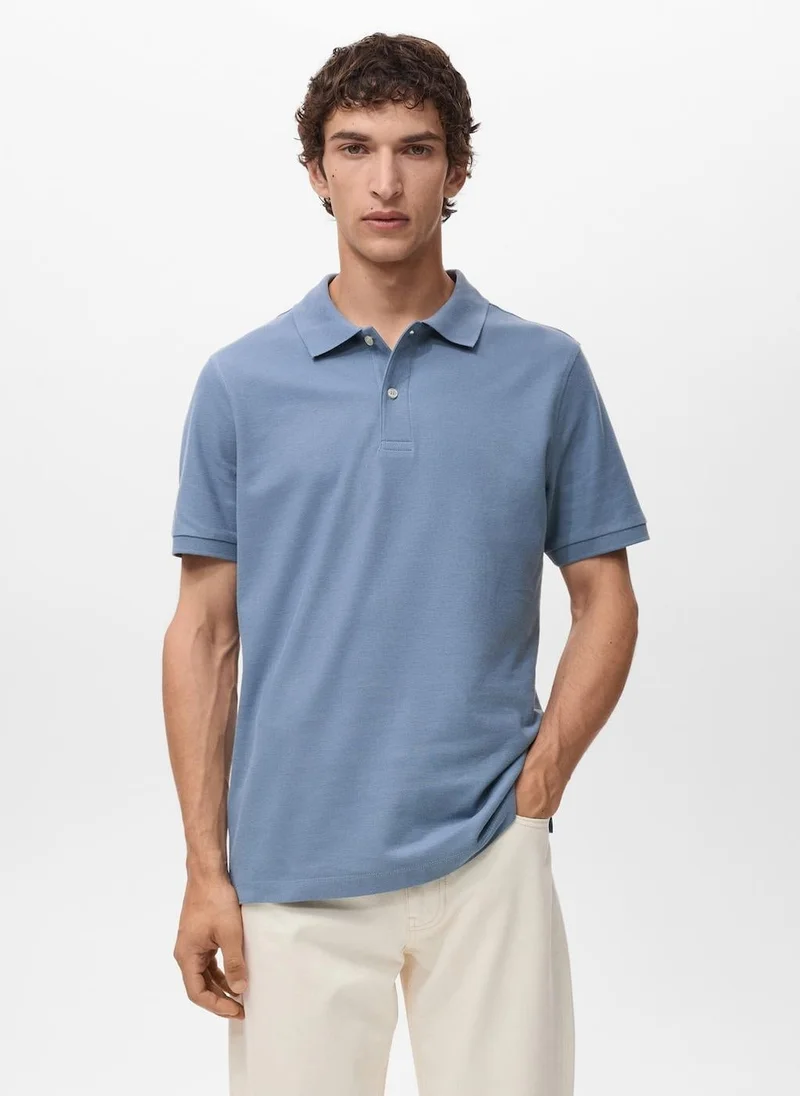 Mango Man Regular-Fit  Piqué Polo Shirt
