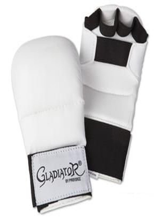 PROFORCE Gladiator Karate Sparring Gloves - White - Small
