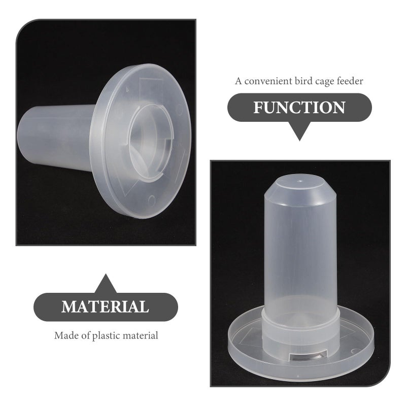Automatic Plastic Bird Feeder And Water Holder With Tray For Parrots Cockatiels Parakeets - Image 4