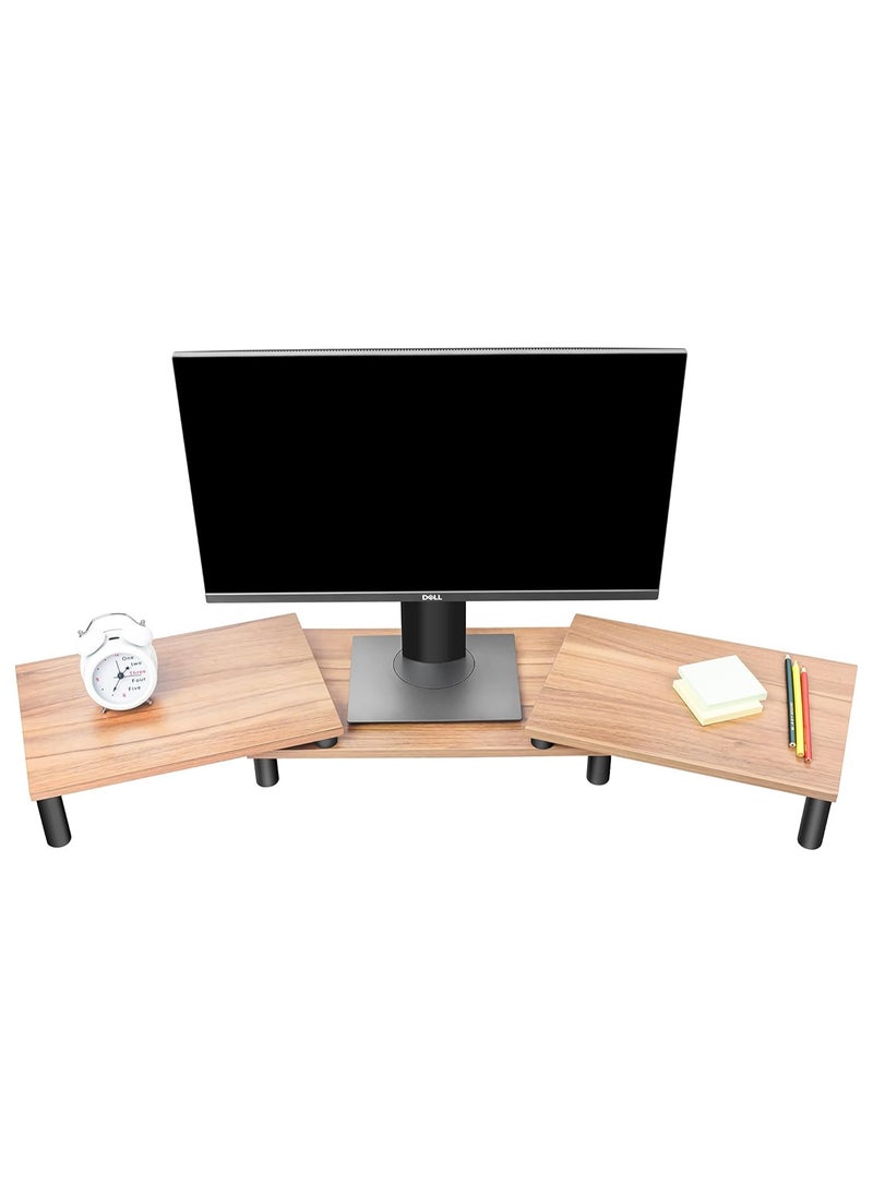 upergo ID-42 Solid Wood Dual Monitor Stand Riser  - Image 3