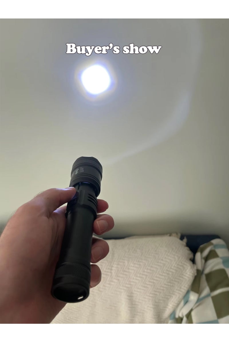 erorex S384-a High Strong Power Led Flashlights 300000lm Tactical Torch With Display Light Usb Charging Cam - Image 4