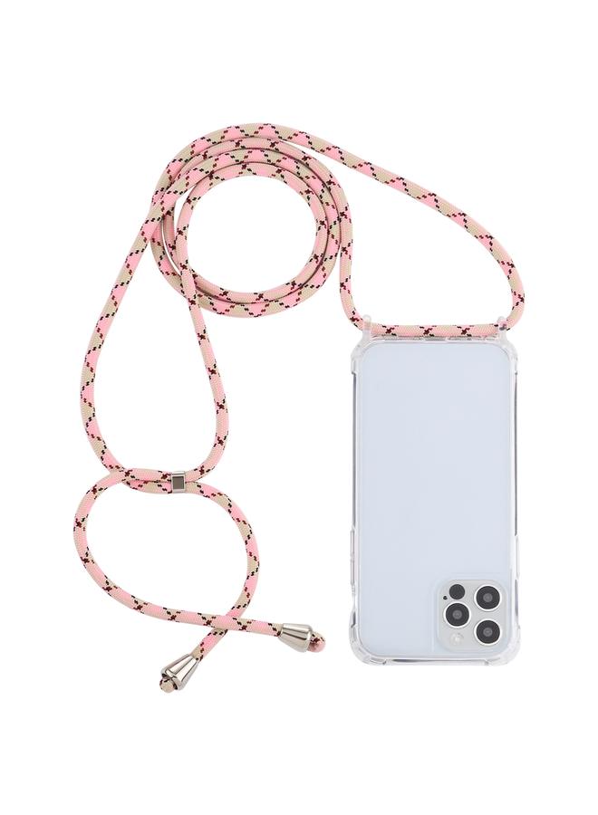 اس-توب جراب لهاتف iPhone 13، جراب حماية شفاف من الأكريليك مع وسادة هوائية ومضاد للصدمات مع حبل - Image 1