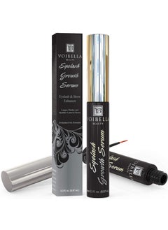 Voibella Eyelash Growth Serum and Eyebrow Appearance Enhancer 887ML  Natural Eye Lash Beauty Enhancing and Brow Serum To Boost Healthy Aspect and Show Thick Longer Lush and Lavish Lashes
