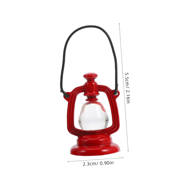 Vintage Miniature Kerosene Lamps Dollhouse Accessories With Realistic Details For DIY Scenes - Image 3