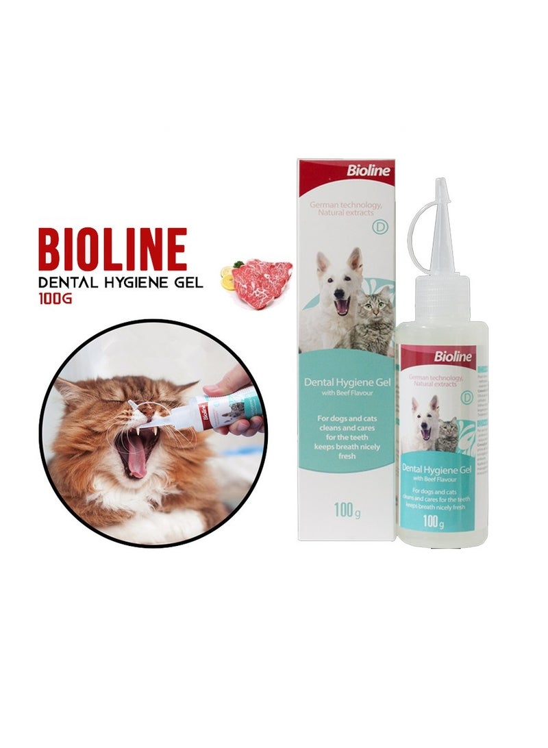 Bioline Dental Hygiene Gel Clean And Care For Cats And Dogs 2X100g - Image 2