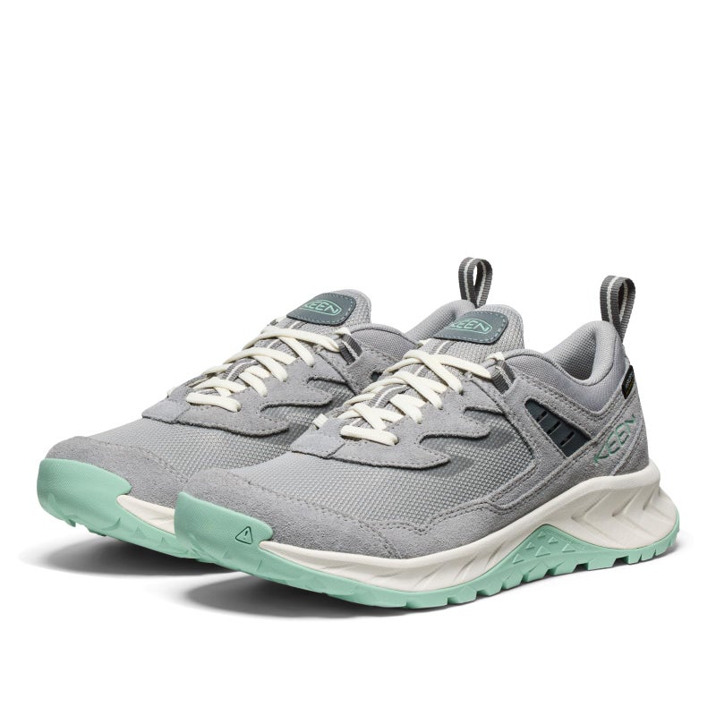 KEEN Women's Hightrail Low Height Durable Lightweight Breathable Leather Waterproof Hiking Shoes, Alloy/Lichen, 9 - Image 4