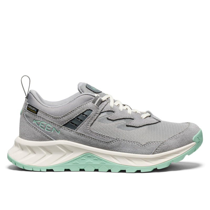KEEN Women's Hightrail Low Height Durable Lightweight Breathable Leather Waterproof Hiking Shoes, Alloy/Lichen, 9 - Image 2