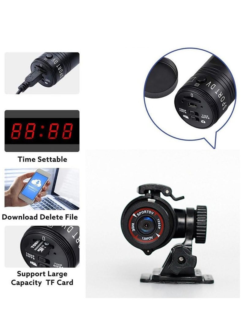 Bicycle Motorbike Helmet Camera, HD 1080P Sports Action Camera, Motorcycle Helmet Camera Waterproof Bike Video Camera, for Outdoor Wilderness (TF32G) - Image 4