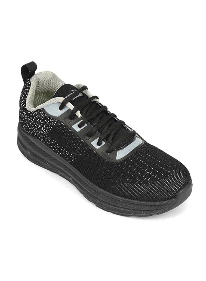 Liberty Force 10 MATCHER-3E Lacing Sports Running Shoes for Men - Black | Comfortable and Durable | Suitable for Lace-Up Gym, Walking, Jogging & Outdoor Shoes for Gents | Cushioned Footbed - Image 1