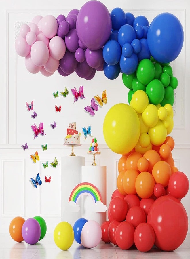 SAOROPEB 3D Butterfly Wall Decor, 72 Pcs Double Layer Butterfly Decorations for Party Decorations Locker Decor Refrigerator Decal, Reusable (Colorful) - Image 3