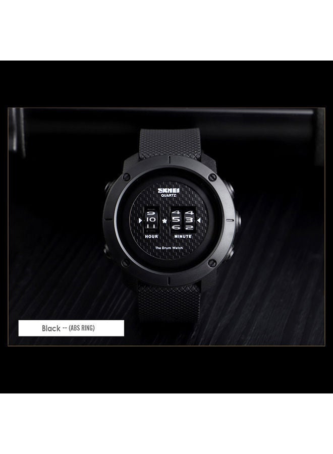 NIBEMINENT Men's PU Leather Band Drum Wrist Watch - Image 5