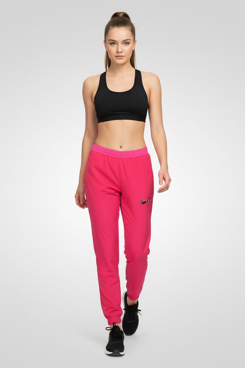 Nike Women Standard Fit Training Track Pants, Pink - Image 1