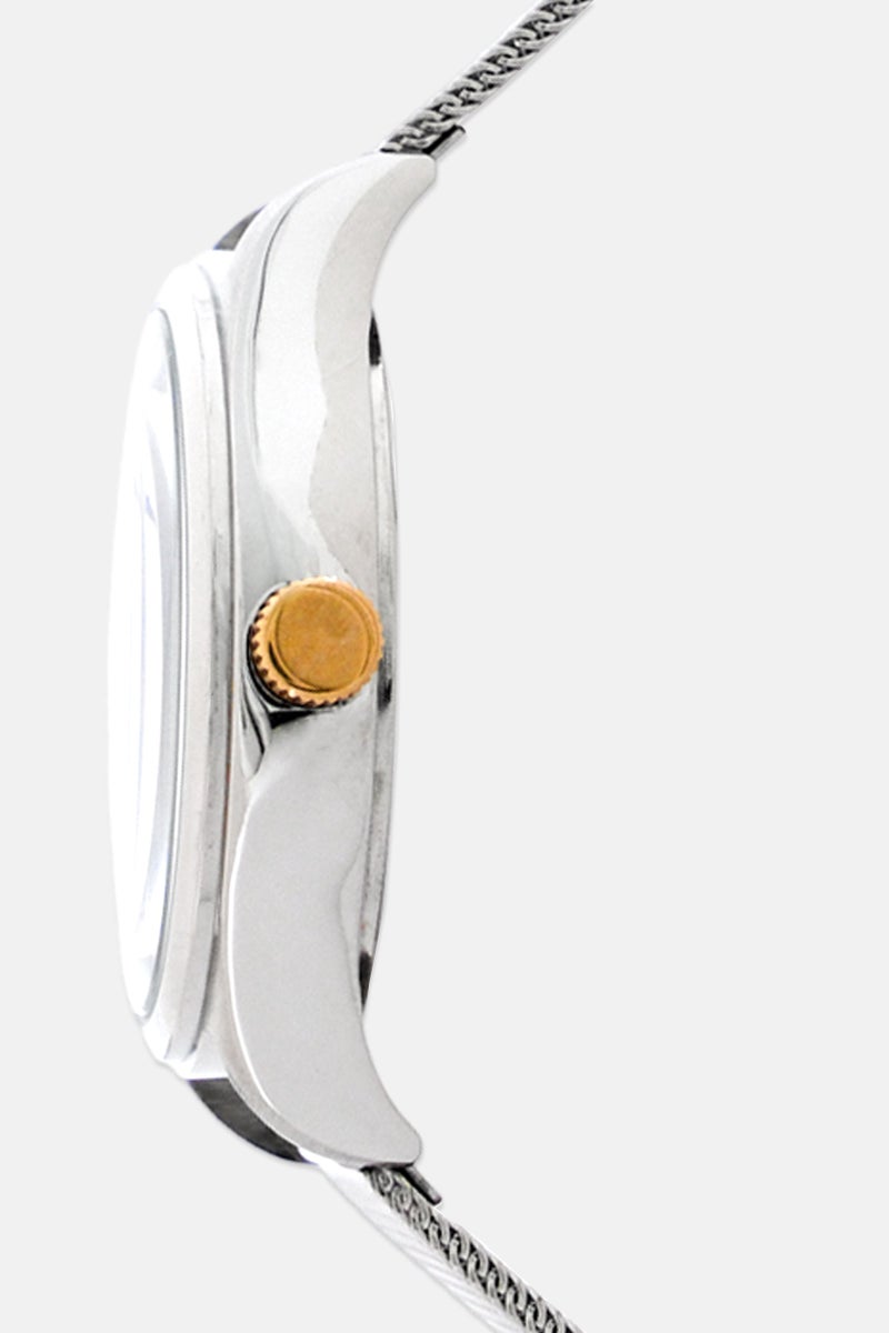 TIMEX Women TW2T36300 Stainless Steel Analog Watch 34 mm, Silver - Image 4