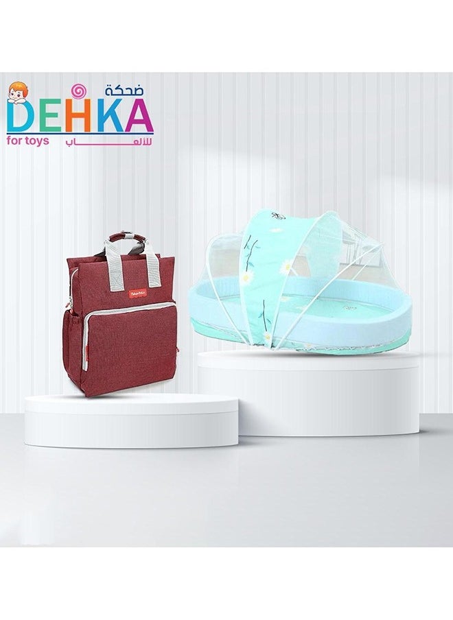 DEHKAH Soft Baby Bed With Diaper Bag And Baby Supplies  - Image 2