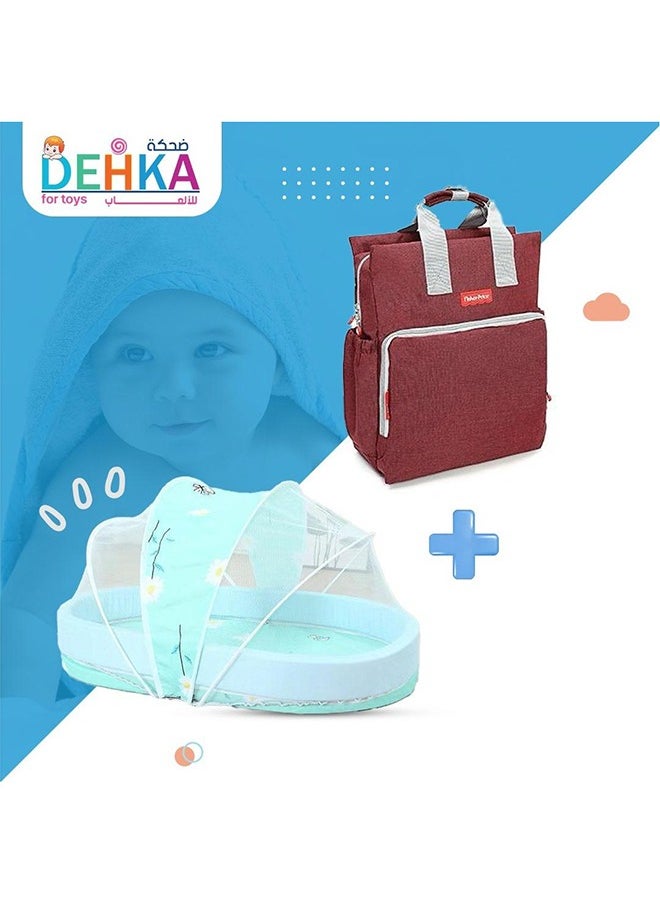 DEHKAH Soft Baby Bed With Diaper Bag And Baby Supplies  - Image 3
