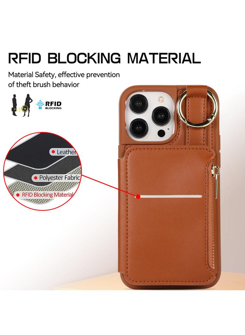 Y&D IPhone 15 Phone Case With Protective Case Lanyard Phone Case Leather Sticker Multi-Functional Phone Case Optional IPhone 15/IPhone 15 Pro/IPhone 15 Pro Max/IPhone 15 Plus - Image 3