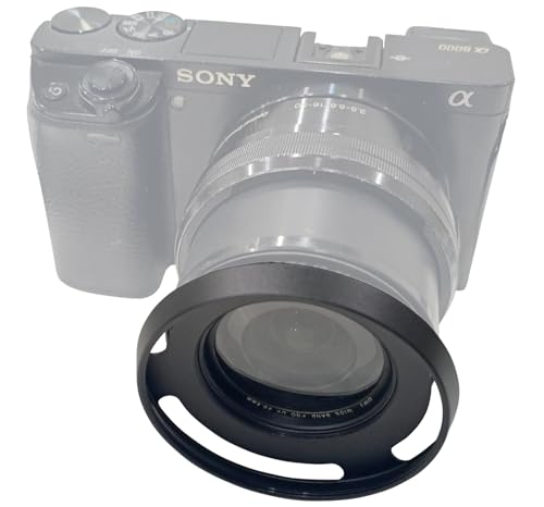 HUIPUXIANG 40.5mm Lens Hood+Lens Cap Cover for Sony E PZ 16-50mm f/3.5-5.6 OSS Lens On Sony Alpha ZV-E10 ZV-1F ZV1F A6600 A6500 A6400 A6300 A6100 A6000 A5100 A5000 - Image 3