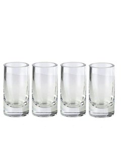 Serene Spaces Living Clear Glass Bud Vases Set Of 4 Ideal For Tablescape At Weddings Events Measures 4" Tall And 2" Diameter  - Image 2