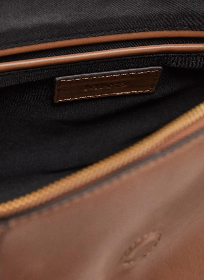 MANGO Medium shoulder bag with snap hook