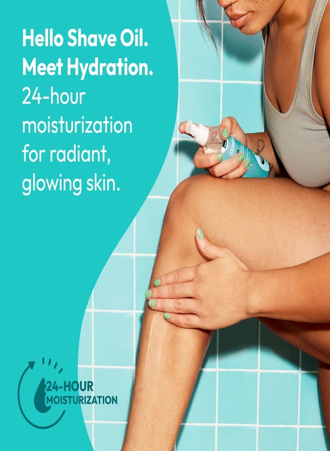 Skintimate 2-in-1 Shave Oil & Moisturizer, Fragrance Free, 7.3oz | Shaving Oil, After Shave for Women Bikini Area Moisturizer with Vitamin E and Aloe, Shaving Cream Alternative, 7.3 fl oz - Image 2