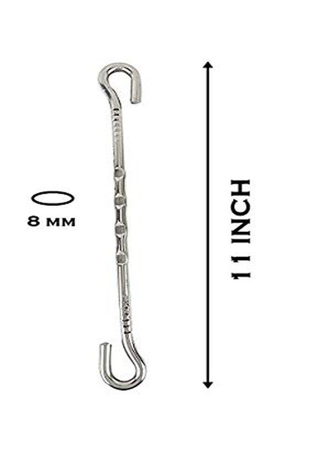 MHS Alloy Steel Heavy Duty Zula Bearing Spring with Hooks & Links | 360° Rotating Hammock & Porch Swing Spring | 150kg Capacity | Multiple Finishes & Pack Options (Silver Finish, Spring Kit of 4 pcs) - Image 4
