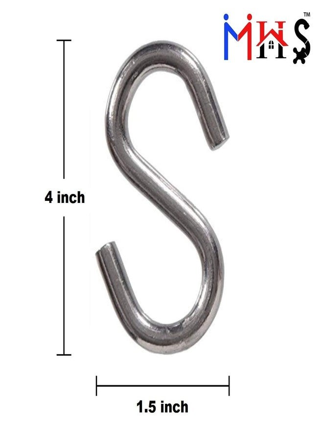 MHS Alloy Steel Heavy Duty Zula Bearing Spring with Hooks & Links | 360° Rotating Hammock & Porch Swing Spring | 150kg Capacity | Multiple Finishes & Pack Options (Silver Finish, Spring Kit of 4 pcs) - Image 3