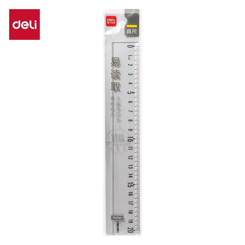 Plastic transparent ruler 20cm with wavy line student drawing ruler - Image 5