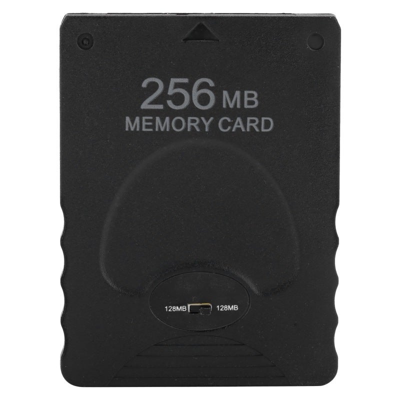 PS2 Memory Card 256MB Black - Fast Data Transfer, Universal PS2 Model Compatibility Gaming Memory Card for PlayStation 2 Game Console Data Storage - Image 1