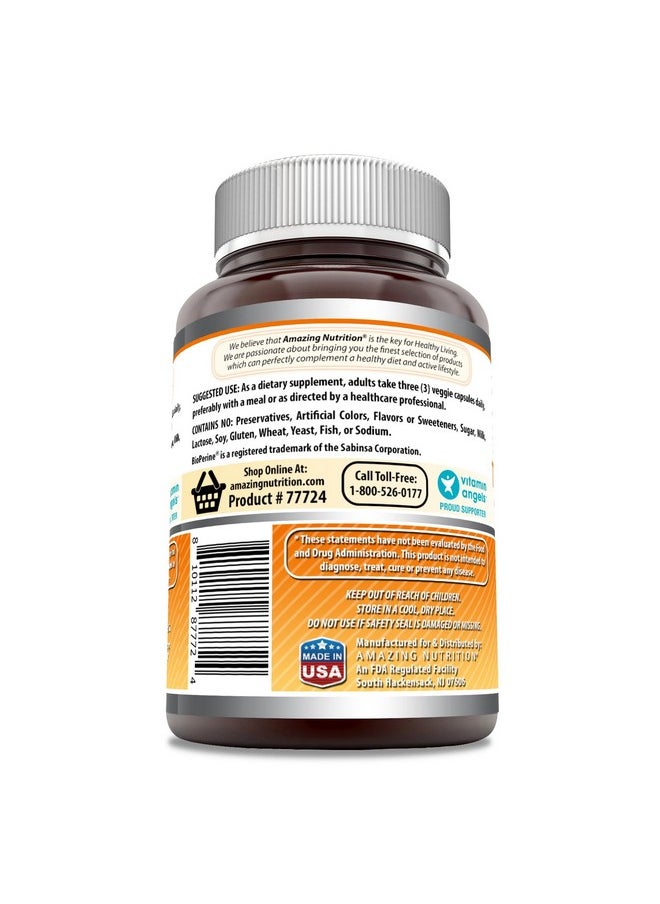 Amazing Nutrition - Amazing Formulas Turmeric Curcumin with Bioperine 3000 mg Per Serving | 90 Veggie Capsules Supplement | Non-GMO | Gluten Free | Made in USA - Image 1