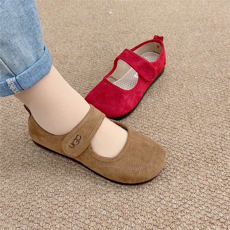 Women's Casual Flat Loafer Shoes - Breathable, Velcro, Low Heel - Image 1