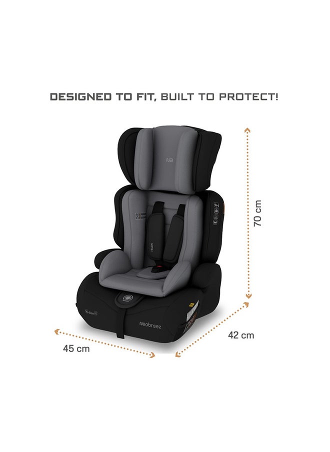 neobreez I-Elek 3 In 1 Universal Children‘S I-Size Toddler Car Seat, Ece R129, Group 1/2/3, High Back Booster Seat, Adjustable Headrest, 3-Point Safety Belt, 5 Point Harness  (9-36 Kg, 76-150 Cm, 15M To 12Yrs)  - Image 5