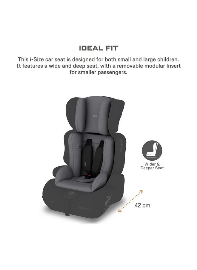 neobreez I-Elek 3 In 1 Universal Children‘S I-Size Toddler Car Seat, Ece R129, Group 1/2/3, High Back Booster Seat, Adjustable Headrest, 3-Point Safety Belt, 5 Point Harness  (9-36 Kg, 76-150 Cm, 15M To 12Yrs)  - Image 3